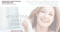 Desktop Screenshot of premierdentalcolumbus.com